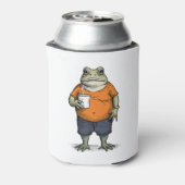 Lustiger faule Frosch Dosenkühler (Kanne Rückseite)
