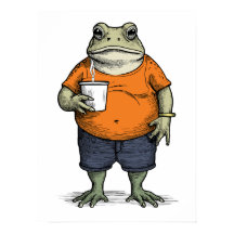 Lustiger faule Frosch