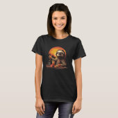 Lustiger fauler Faultier-Barkeeper T-Shirt (Vorne ganz)