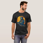 Lustiger Fauler Faultier Dachdecker T-Shirt (Vorne ganz)
