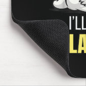 Lustiger fauler Hase Ich werde es später machen Sü Mousepad (Ecke)