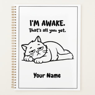 Lustiger Fauler-Katze-Kalender Individuelles Ich Planer