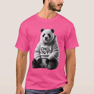 Lustiger Fauler Panda Bär Chillin Relax Chill Out T-Shirt