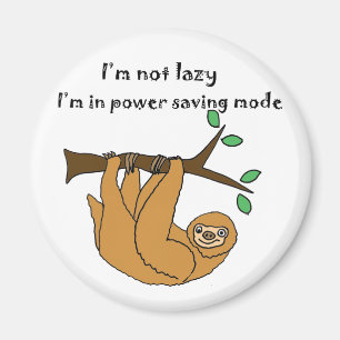 Lustiger fauler Sloth-Cartoon Magnet