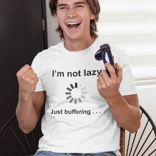 Lustiger Fauler Tag Grafik Tech-Enthusiast Humor T-Shirt