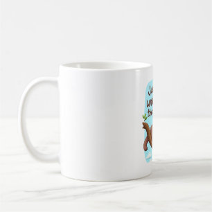Lustiger Faultier auf einem Baum � Schaff es einfa Kaffeetasse