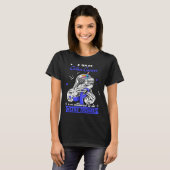 Lustiger Faultier Darmkrebs Kämpfer T-Shirt (Vorne ganz)