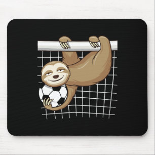Lustiger Faultier Fußball Fan - Süßer Torwart Kind Mousepad