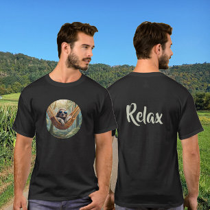 Lustiger Faultier mit Sonnenbrille in einer Hängem T-Shirt