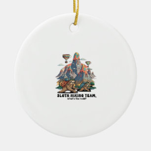 Lustiger Faultier Wanderklassiker T-Shirt_7 Keramik Ornament