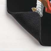 Lustiger Faultierkämpfer - Muay Thai Kickbox Gesch Mousepad (Ecke)