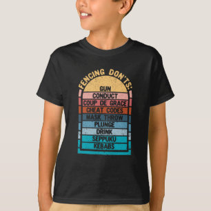 Lustiger Fechter Fan Schwertkämpfer Florett Degen T-Shirt