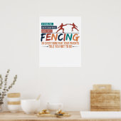 Lustiger Fechtfechter-Tee - Alles, was Ihre Eltern Poster (Küche)