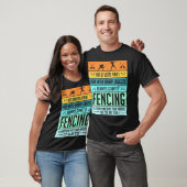Lustiger Fechtsport-Wortwitz T-Shirt (Unisex)