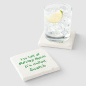 Lustiger Feiertags-Geist-schottischer Untersetzer (Seitenansicht)