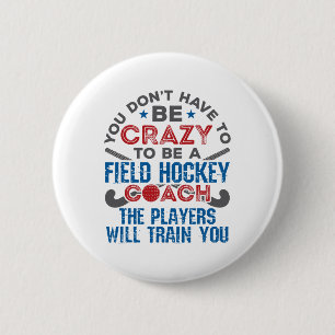 Lustiger Feldhockey-Trainer _1  Button