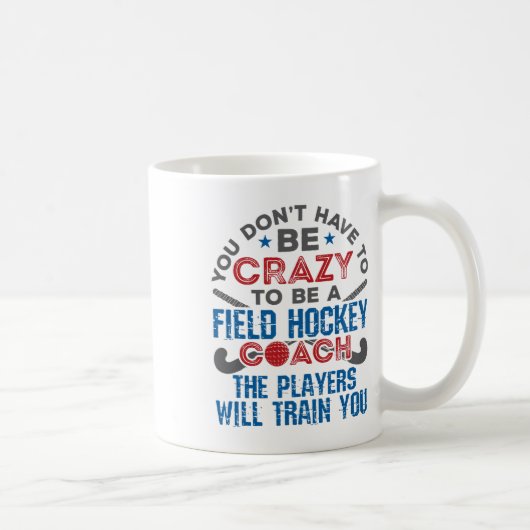 Lustiger Feldhockey-Trainer _1 Kaffeetasse (Rechts)