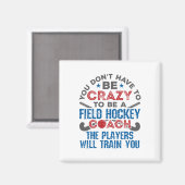 Lustiger Feldhockey-Trainer (1)  Magnet (Vorderseite/Rückseite)