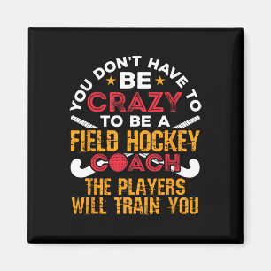 Lustiger Feldhockey-Trainer Magnet