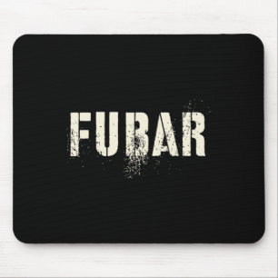 Lustiger Fell-Vater Soldat Militär Offizier Ich es Mousepad