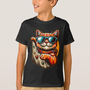 Lustiger Felsenkletterer Boulder Bergkletterer Nie T-Shirt
