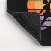 Lustiger Felsenkletterer Kostenloser Bergkletterer Mousepad (Ecke)