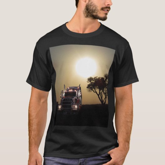 Lustiger Fernlastfahrer T-Shirt (Vorderseite)
