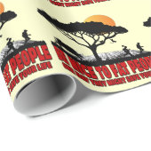 Lustiger fetter Witz Geschenkpapier (Rolleneckpunkt)