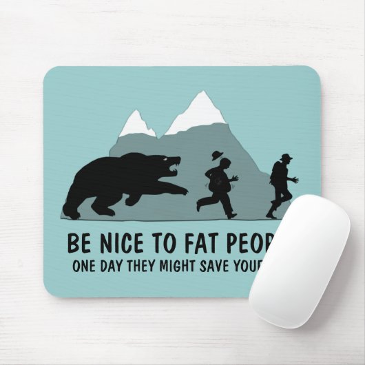 Lustiger fetter Witz Mousepad (Mit Mouse)