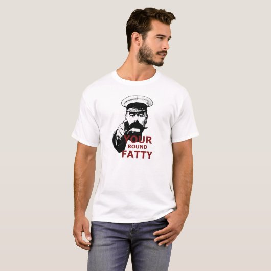 Lustiger fetter Witz T-Shirt (Vorne ganz)