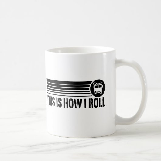 Lustiger Feuerwehrmann Kaffeetasse (Rechts)