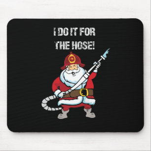 Lustiger Feuerwehrmann Santa Ich mache es für den Mousepad