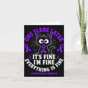 Lustiger Fibromyalgie-Krieger Flares-Tag Karte