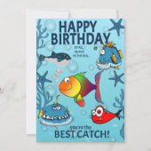 Lustiger Fisch Geburtstag (Vorderseite)