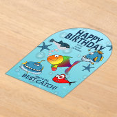 Lustiger Fisch Geburtstag Acryleinladungen (Ablage )