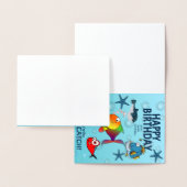 Lustiger Fisch Geburtstag Folienkarte (Anzeige)