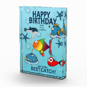 Lustiger Fisch Geburtstag Fotoblock (Rechts)