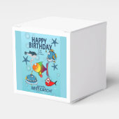 Lustiger Fisch Geburtstag Geschenkschachtel (Vorderseite)
