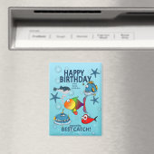 Lustiger Fisch Geburtstag Magnet (In Situ (Geschirrspüler))