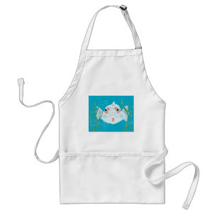 Lustiger Fisch Schürze