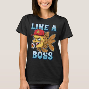 lustiger Fisch, süß, Chef, Unisex, Männer, Frauen, T-Shirt