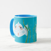 Lustiger Fisch Tasse (Vorderseite Links)