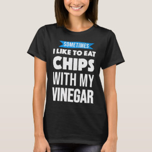 Lustiger Fisch und Chips Essigliebhaber Witz Gesch T-Shirt