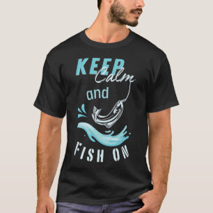 Lustiger Fisch Weihnachten Angeln Xmas Fischer T-Shirt