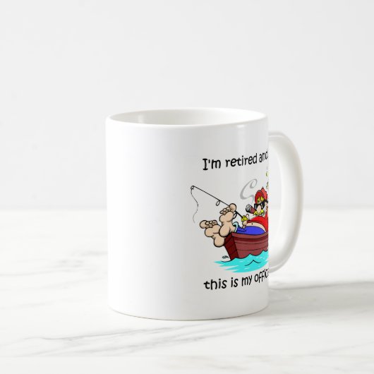 Lustiger Fischenruhestand Kaffeetasse (VorderseiteRechts)