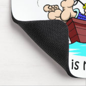 Lustiger Fischenruhestand Mousepad (Ecke)