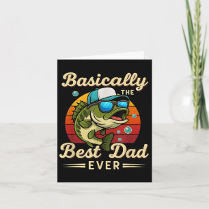 Lustiger Fischer Best Dad Ever B Angelschnur Vater Karte