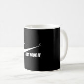Lustiger Fischer, einfach anhaken Kaffeetasse (VorderseiteRechts)