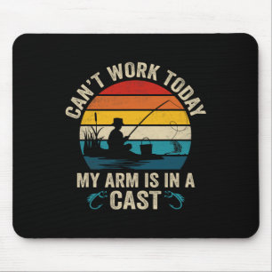 Lustiger Fischer kann heute nicht arbeiten Mein Ar Mousepad