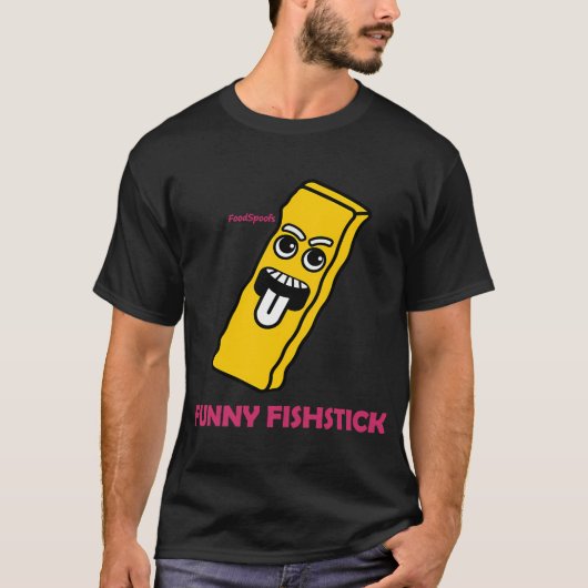 Lustiger Fischstäbchen T-Shirt (Vorderseite)
